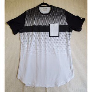 Under Armour HeatGear Fitted 2XL Men Black and White Shirt